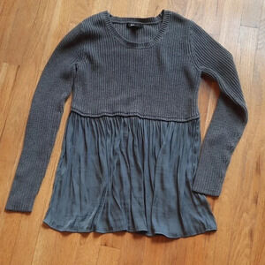 Gray Peplum Sweater